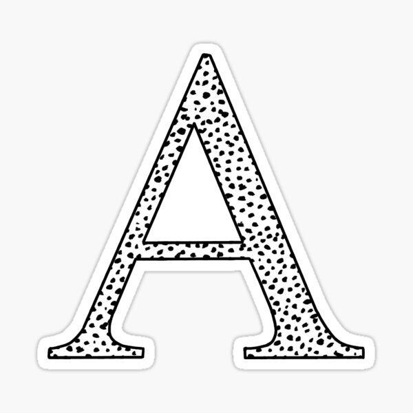 A Initial Sticker