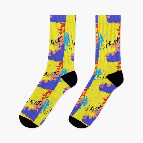 Item preview, ARTIST: painted in bright yellow, blue, red, orange, turquoise, green designed and sold by djrunnels.