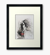 Bleed My Household White Framed Print