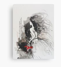 Bleed My Household White Canvas Print