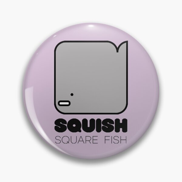 Item preview, Fish Squish Square Fish Powder Purple designed and sold by Quooki.