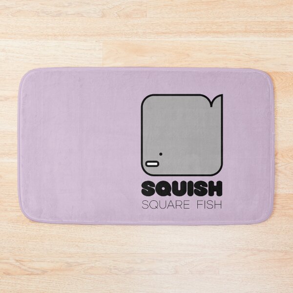 Item preview, Fish Squish Square Fish Powder Purple designed and sold by Quooki.
