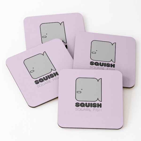 Item preview, Fish Squish Square Fish Powder Purple designed and sold by Quooki.
