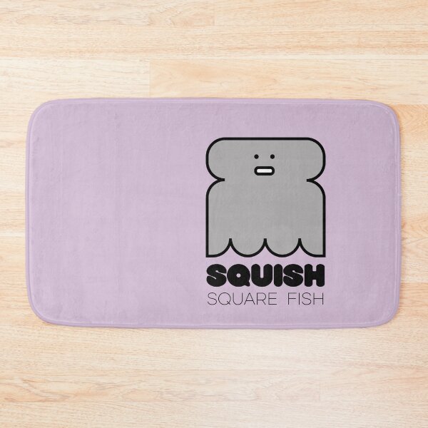 Item preview, Fish Squish Square Fish Powder Purple designed and sold by Quooki.