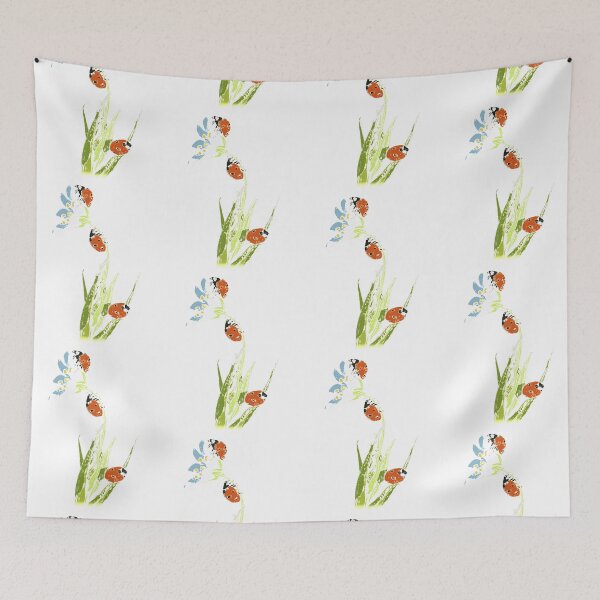 Item preview, Ladybugs on flower designed and sold by vdwaltDesign.