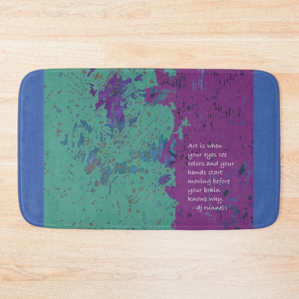 Item preview, What is art? quote saying inspo in purple and teal green designed and sold by djrunnels.
