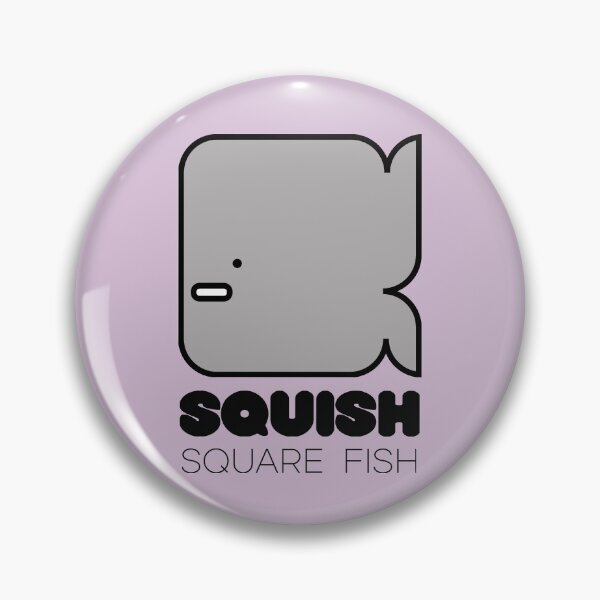 Item preview, Fish Squish Square Fish Powder Purple designed and sold by Quooki.
