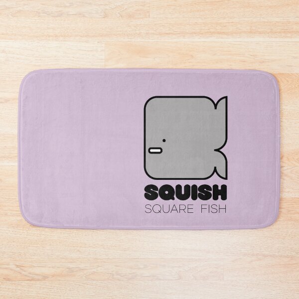 Item preview, Fish Squish Square Fish Powder Purple designed and sold by Quooki.