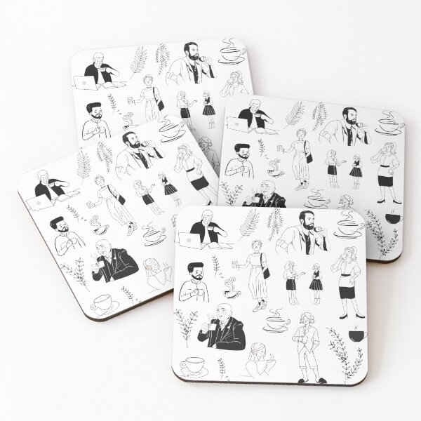 Item preview, Coffee and Tea Print  designed and sold by Coffee &  Fashion.
