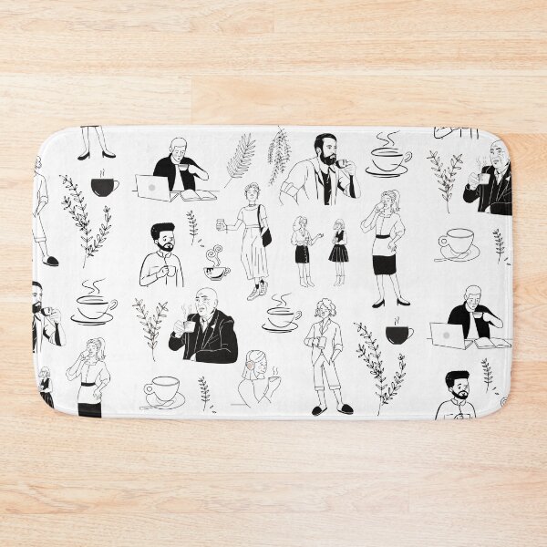 Item preview, Coffee and Tea Print  designed and sold by Coffee &  Fashion.