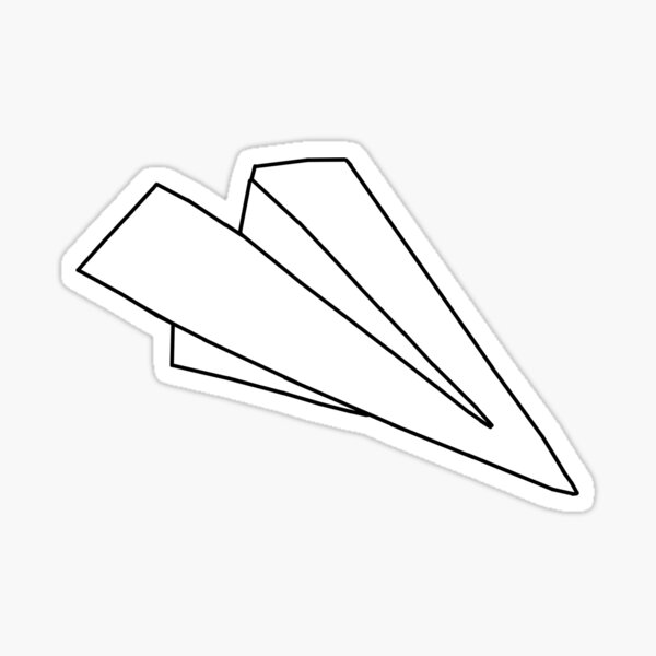 Paper Airplane Sticker For Sale By Mpotridge Redbubble