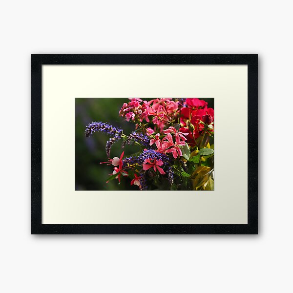 Riot of Color Bouquet Framed Art Print