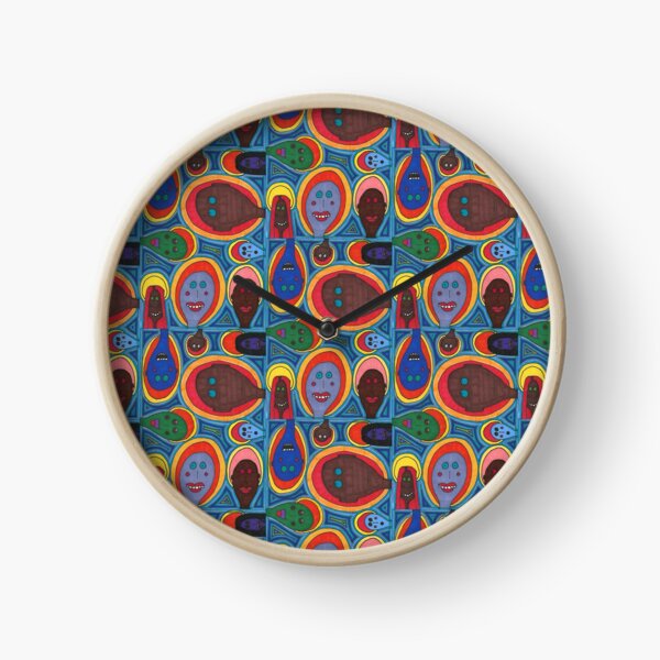 Happy Saints Hanging Out Together Clock