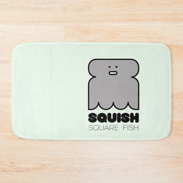 Item preview, Fish Squish Square Fish Pastel Green designed and sold by Quooki.
