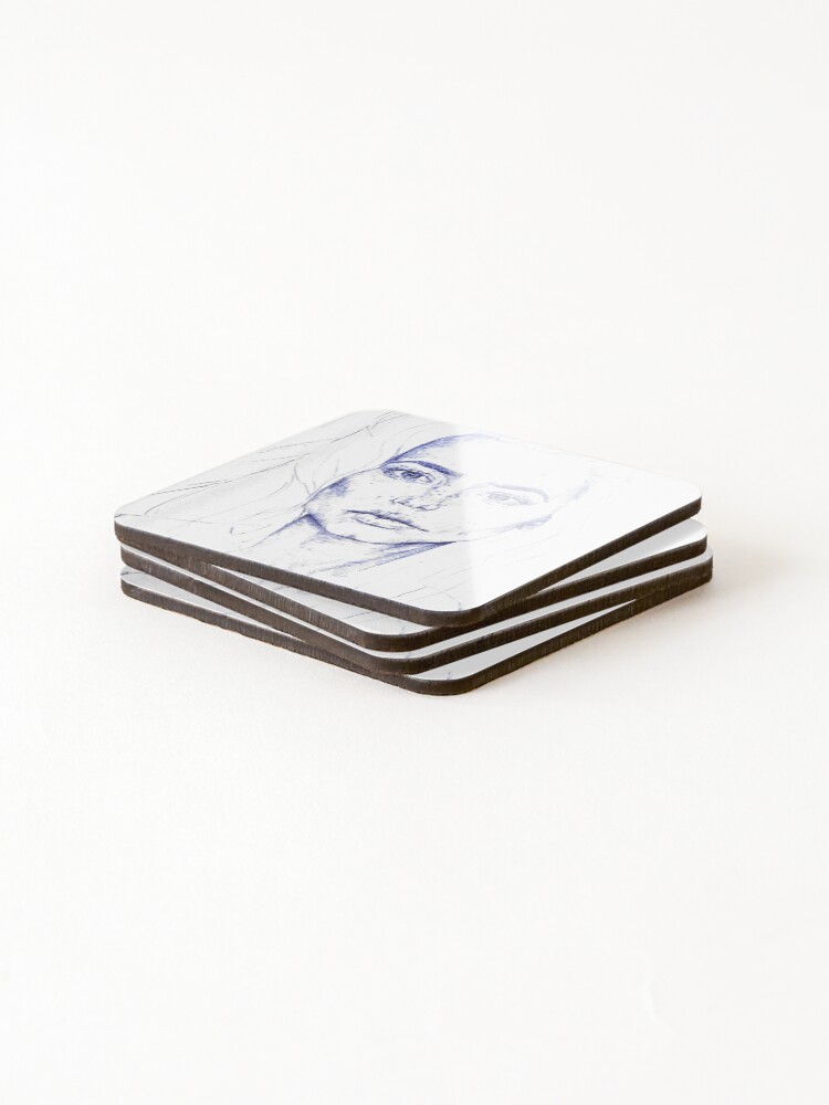 Thumbnail 4 of 5, Coasters (Set of 4), Portrait designed and sold by Celestedmorrow.