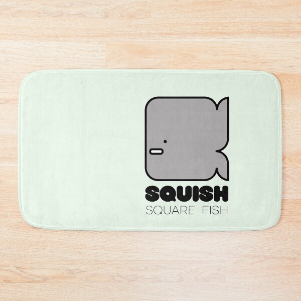 Item preview, Fish Squish Square Fish Pastel Green designed and sold by Quooki.