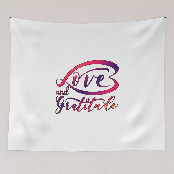 Artikelvorschau, Love and Gratitude Achtsamkeit Liebe Dankbarkeit entworfen und verkauft von OmmeDesigns.
