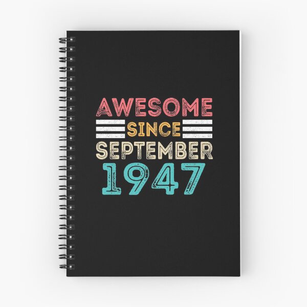 Item preview, Awesome Since September 1947 - Vintage Retro Birthday Gift designed and sold by meedTee.