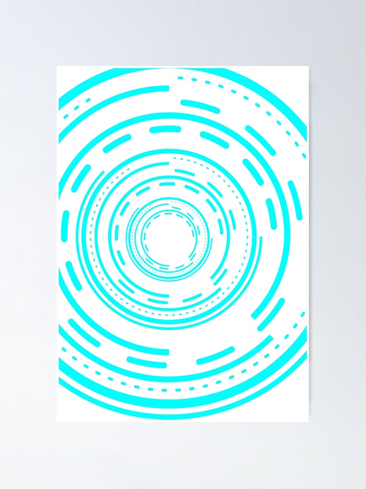 "continuous loop, a neverending future tech wheel" Poster by Aryan08