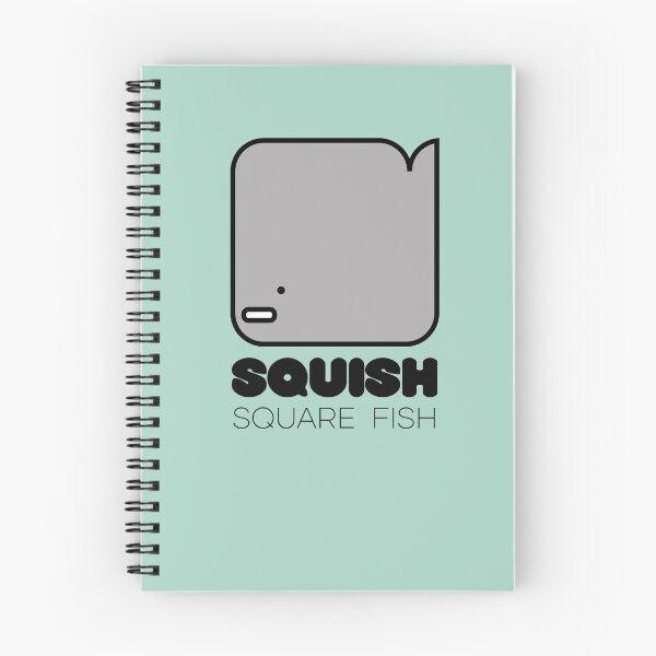 Item preview, Fish Squish Square Fish Pastel Sea Green designed and sold by Quooki.