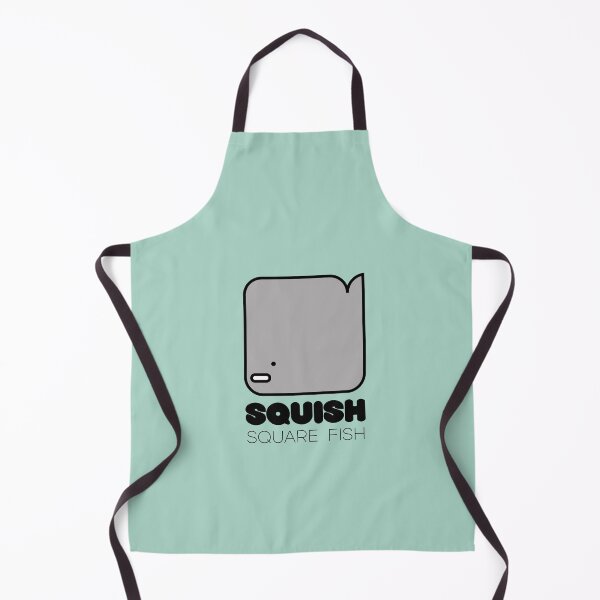 Item preview, Fish Squish Square Fish Pastel Sea Green designed and sold by Quooki.