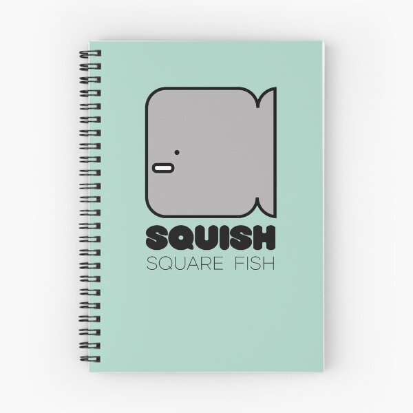 Item preview, Fish Squish Square Fish Pastel Sea Green designed and sold by Quooki.