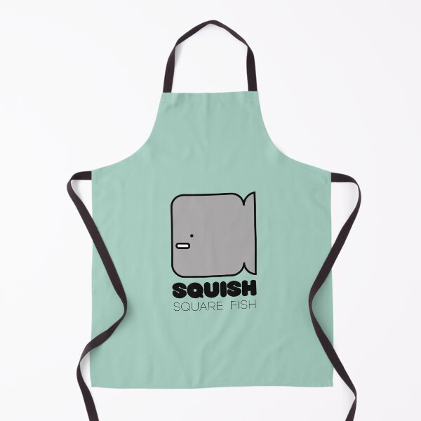 Item preview, Fish Squish Square Fish Pastel Sea Green designed and sold by Quooki.