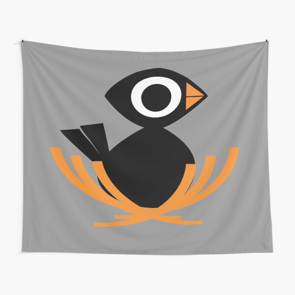 Black Bird Nest Tapestry