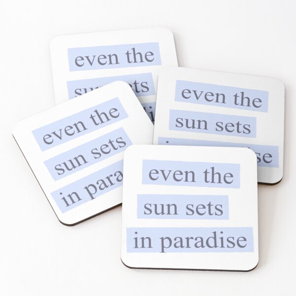 Item preview, Even the Sun Sets in Paradise designed and sold by DoodleDashCollective.