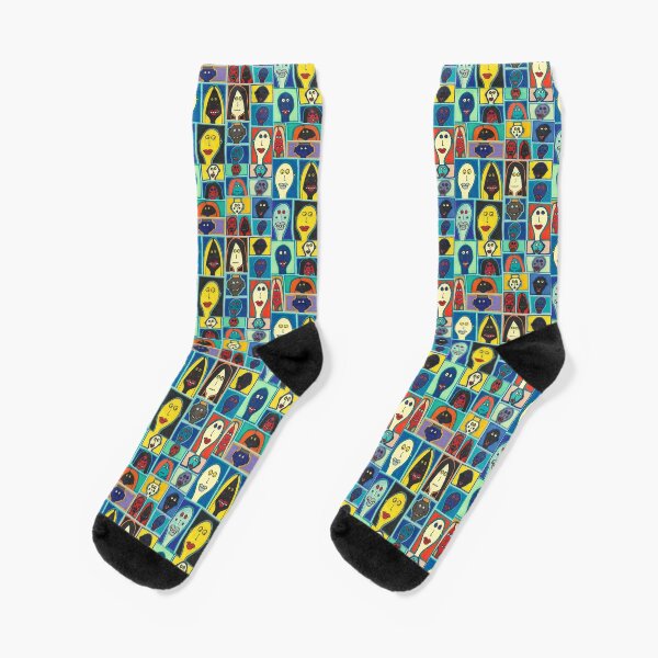 A Collection of Odd Folk Socks