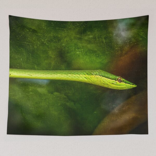 Item preview, Snake culebra verde with texture designed and sold by Nicole Bleck.