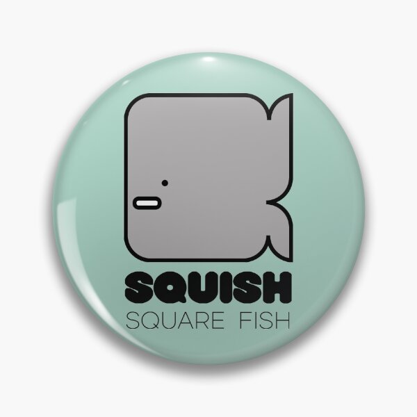 Item preview, Fun Fish Squish Square Fish Pastel Sea Green designed and sold by Quooki.