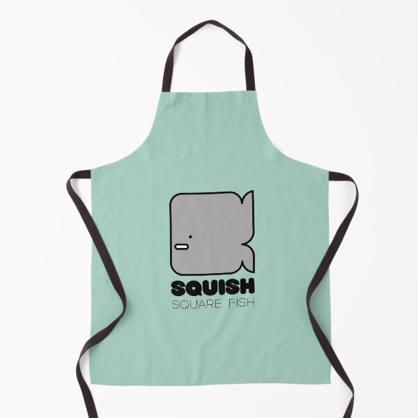 Item preview, Fun Fish Squish Square Fish Pastel Sea Green designed and sold by Quooki.