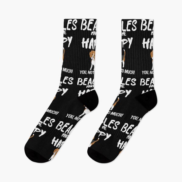 Item preview, Beagles make me happy you not so much quote, funny dog saying designed and sold by OneTimeEngineer.