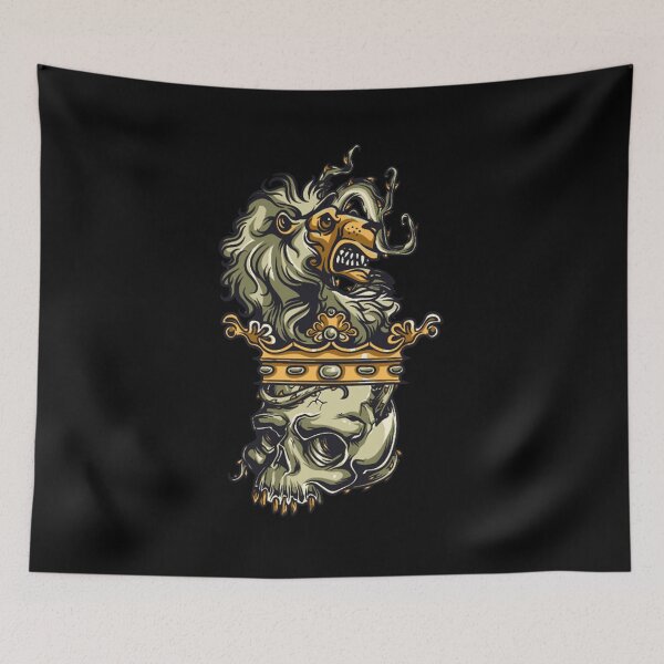 Item preview, Lion VS Skull - Awesome Goth Lover Gift designed and sold by Teenation9.