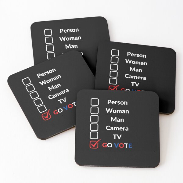 Item preview, Person Woman Man Camera TV Go Vote designed and sold by GrlDad.