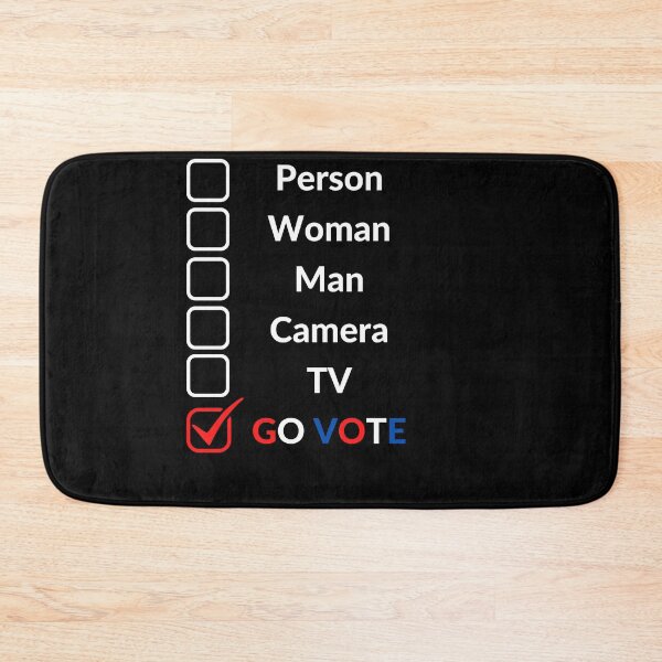 Item preview, Person Woman Man Camera TV Go Vote designed and sold by GrlDad.
