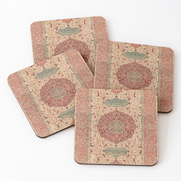 Item preview, Flowery Vines II // 16th Century Contemporary Red Blue Yellow Colorful Ornate Accent Rug Pattern designed and sold by vintagepatterns.