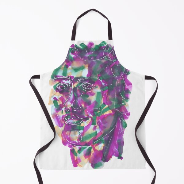 Item preview, Green and purple portrait designed and sold by experimentons.