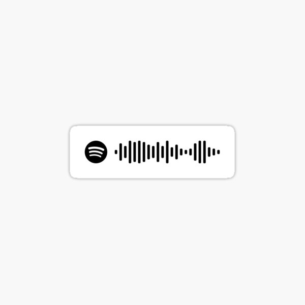 X Files Main Theme Spotify Scan Code Sticker