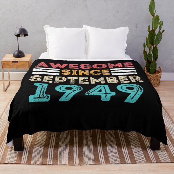 Item preview, Awesome Since September 1949 - Vintage Retro Birthday Gift designed and sold by meedTee.