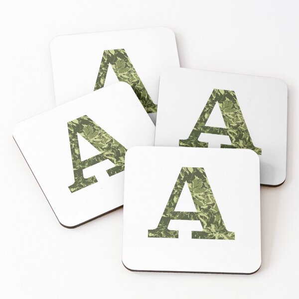 Item preview, a alphabet letter A, alpha - monogram green designed and sold by patternsplus.