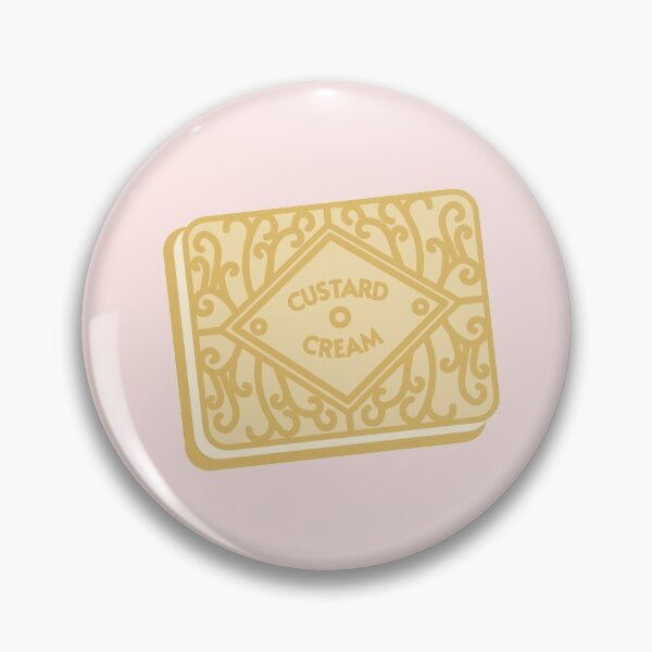 Artikelvorschau, Custard Cream Biscuit Britischer Tee Pastellrosa entworfen und verkauft von Krokkomilk.