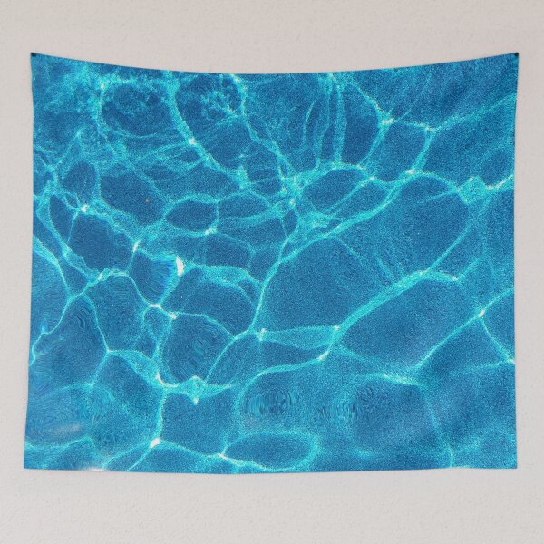 Item preview, Clear blue pool water waves designed and sold by stina-bee.
