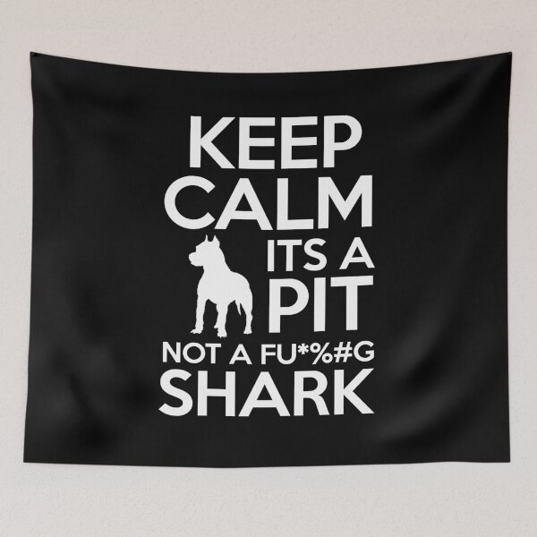 Item preview, Keep calm it's a pit not a shark - Awesome pitbull lover Gift designed and sold by Teenation9.