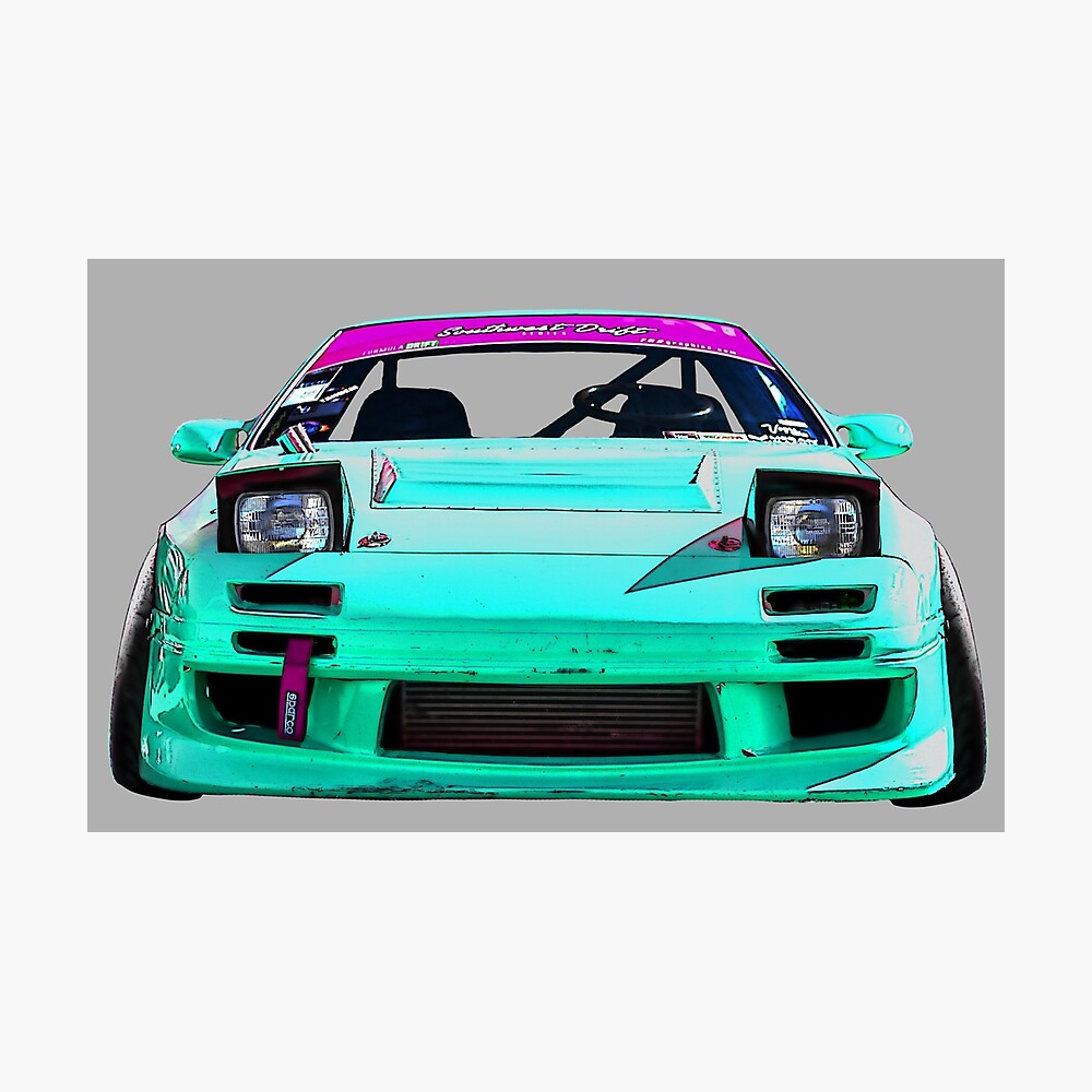 Nissan Silvia S13 Turquoise Poster By Parakeats Redbubble