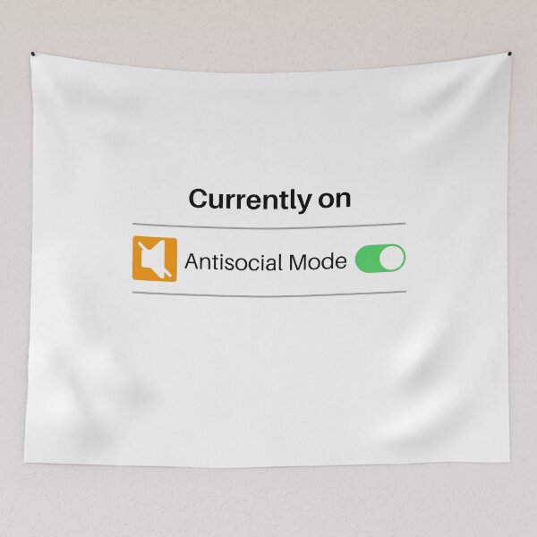 Item preview, Antisocial Mode designed and sold by razvigod.