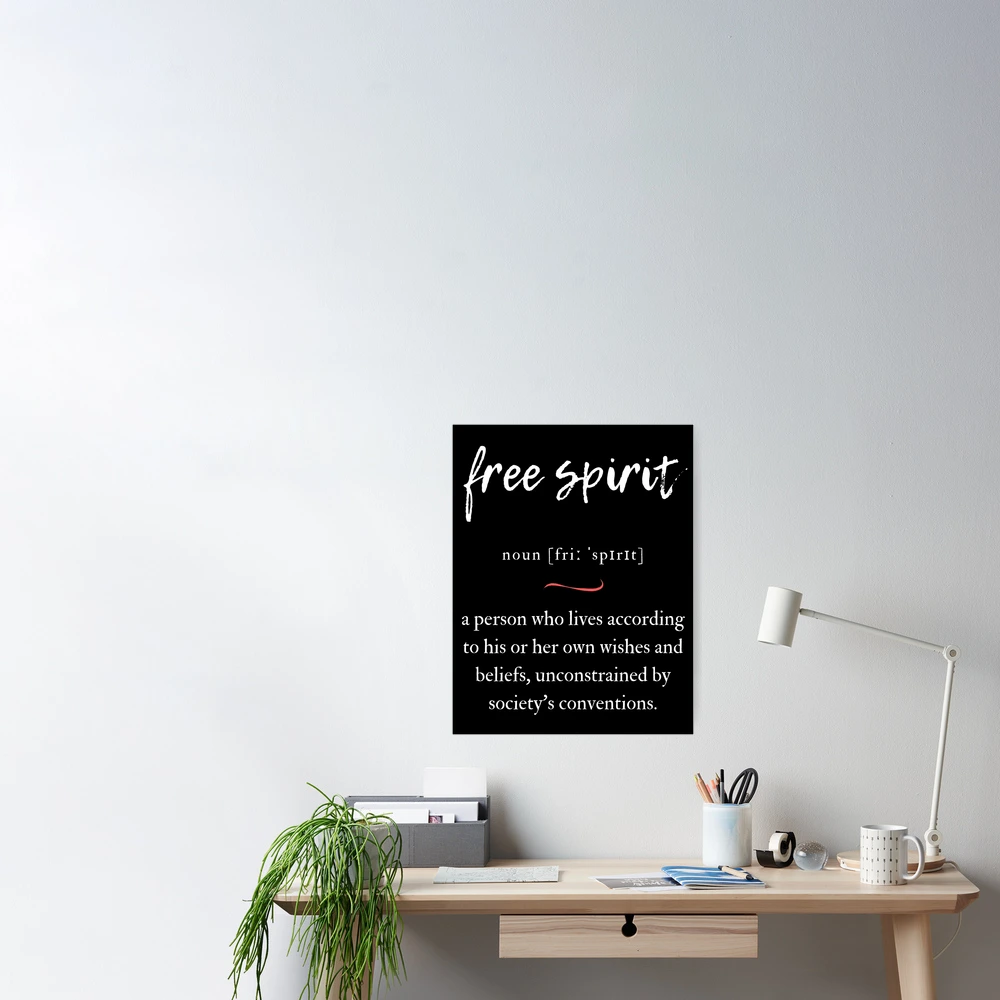 Free Spirit Definition | Dictionary Collection | Art Board Print