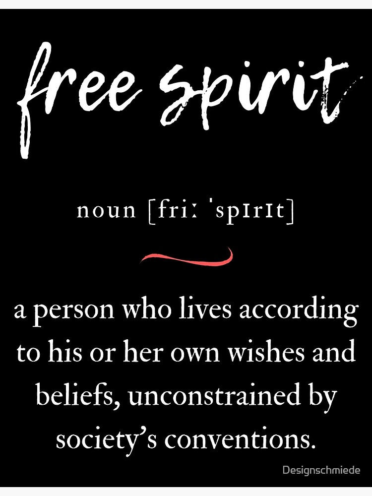 Free Spirit Definition | Dictionary Collection | Poster