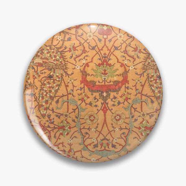 Item preview, Flowery Vines V // 16th Century Contemporary Red Blue Yellow Colorful Ornate Accent Rug Pattern designed and sold by vintagepatterns.